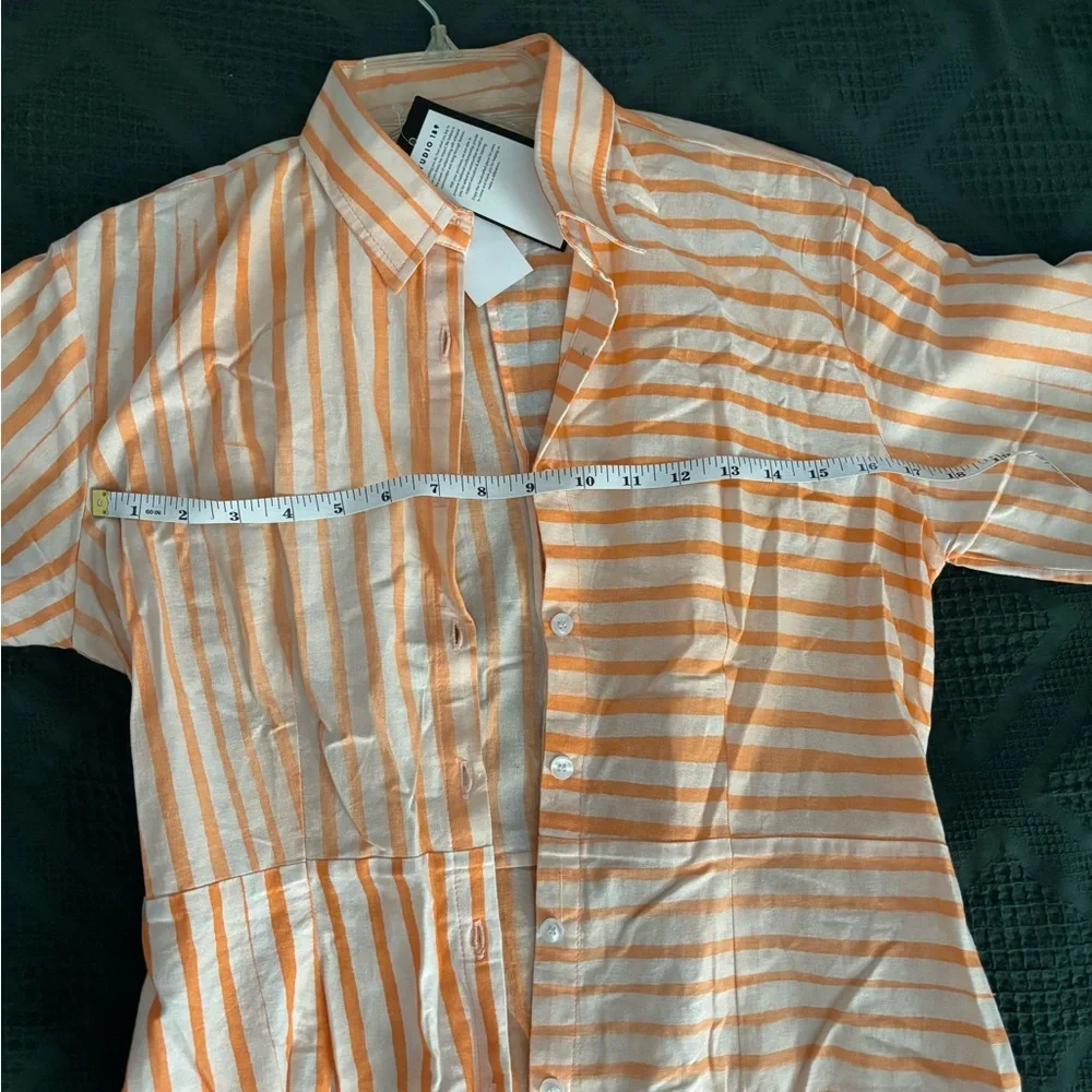 Orange Flutter Sleeve Maxi Sundress - Picture 7 of 9